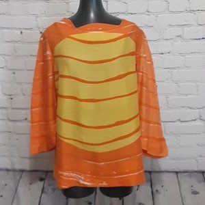 ORANGE MOM: Vintage VERA silk top